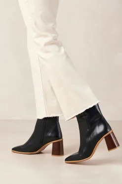 Alohas Botines de piel West Vintage Negro Discount