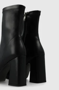 Lodi Botines en antelina con tacón Negro Best