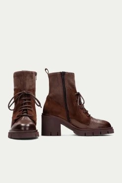 Hispanitas Botín acordonado piso track ZURICH Marr&oacute;n oscuro Online