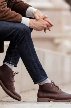 Panama Jack Botín de hombre en piel napa Marr&oacute;n oscuro Online