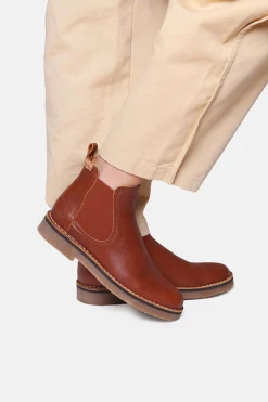 Toni Pons Botín de piel marr&oacute;n Hot