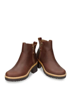 Panama Jack Botín mujer tacón Marr&oacute;n Outlet