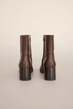 Pedro del Hierro Botín napa tacón Marr&oacute;n Discount