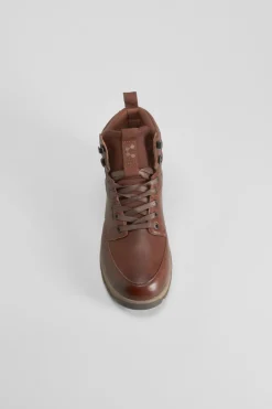 Comfeet Botín plano Hexaflex ikimba Marr&oacute;n Hot