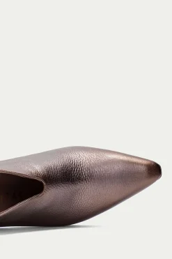 Hispanitas Botín punta fina metalizado ATLANTA Marr&oacute;n Best