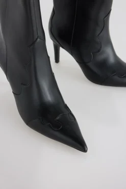 Slowlove Botín tacón fino Negro Sale