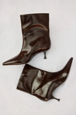 Cortefiel Botín tacon kitten Granate Outlet