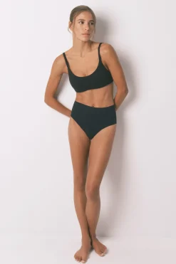 Women'secret Braga alta algodón negro Best