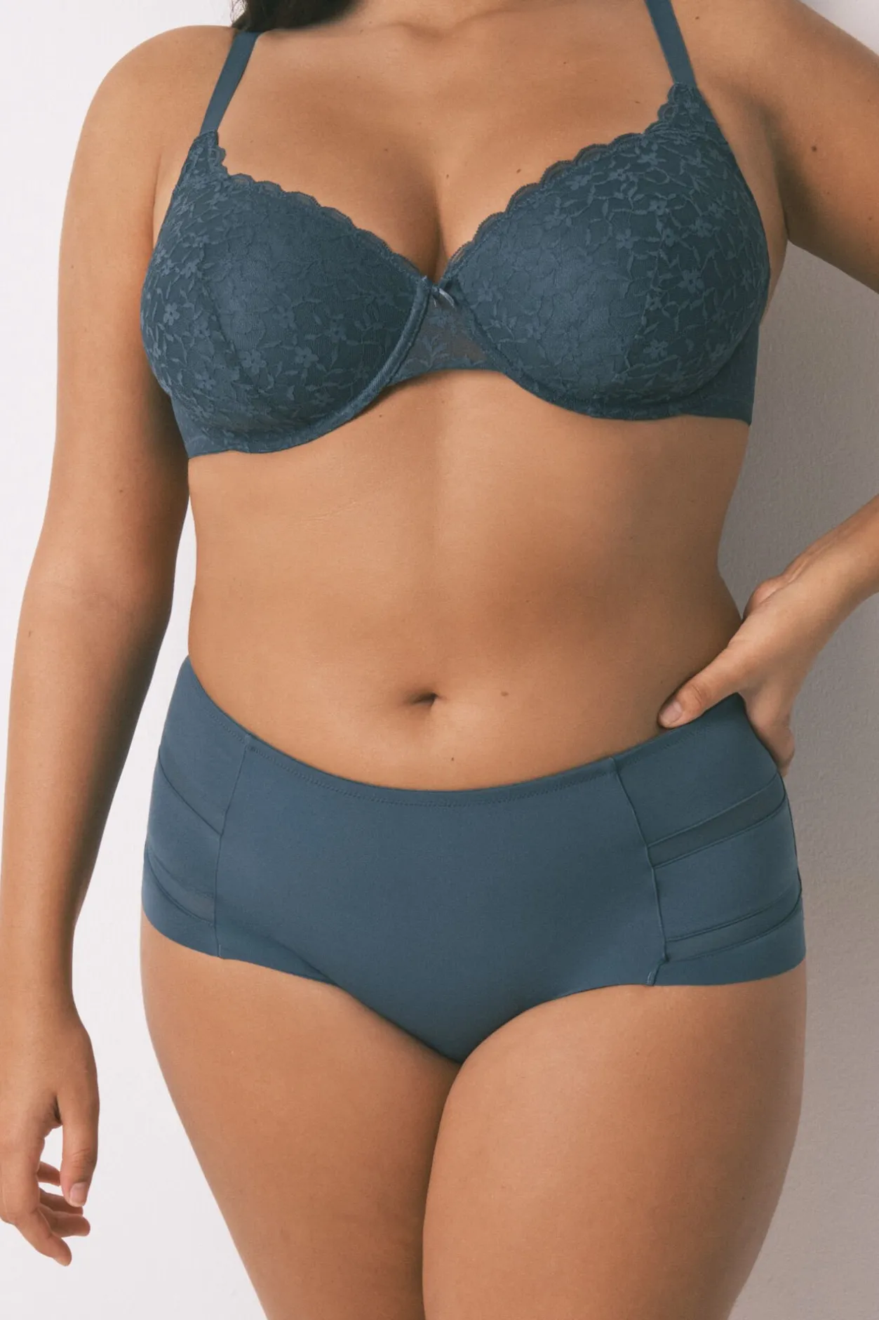 Women'secret Braga alta clásica microfibra verde Best