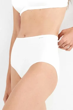 Gisela Braga alta con galón de encaje y camales blanco Discount