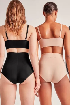 Gisela Braga alta faja reductora negro New
