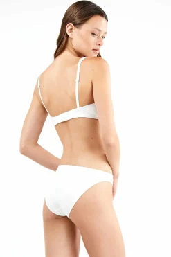 Gisela Braga básica con galón de encaje y camales blanco Discount