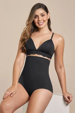 Leonisa Braga faja de tiro alto con control moderado en abdomen y espalda negro Discount