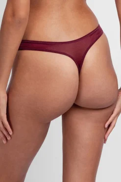 Dorina Braga tanga Origins Shimmer Mesh rojo Clearance