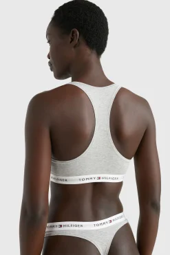 Tommy Jeans Bralette sin relleno gris Sale