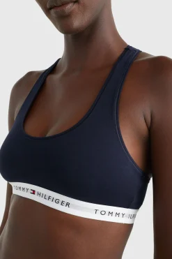 Tommy Jeans Bralette sin relleno azul Best
