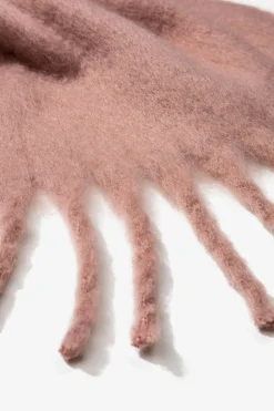 Vilanova Bufanda Cepillada con Flecos Rosa Clearance