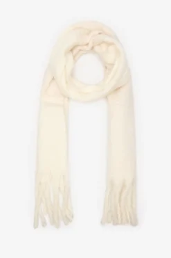 Cortefiel Bufanda cruesa lineas Marfil