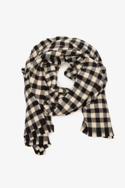 Cortefiel Bufanda cuadros Estampado blanco New