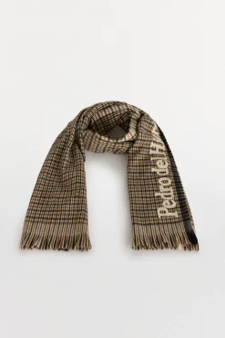 Pedro del Hierro Bufanda cuadros de paño Gris Discount