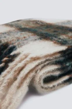 Springfield Bufanda cuadros marrones estampado Sale