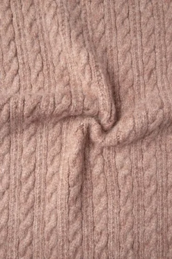 Pepe Jeans Bufanda de punto trenzado rosa Hot