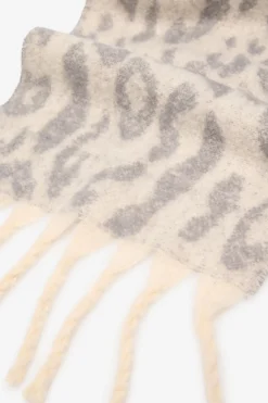 Cortefiel Bufanda gruesa leopardo Estampado gris New