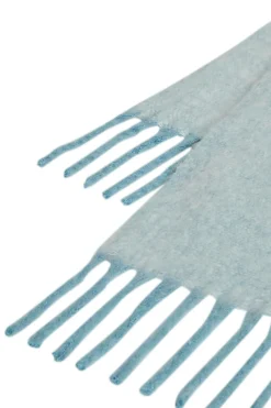 Vila Bufanda jaspeada con flecos Azul Discount