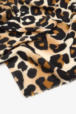 Cortefiel Bufanda leopardo Estampado marr&oacute;n Online
