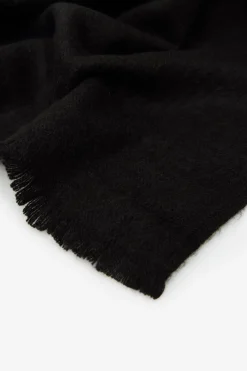 Cortefiel Bufanda punto lisa básica Negro