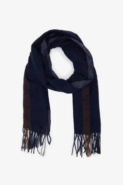 Cortefiel Bufanda tela Azul marino Clearance
