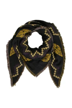 Vila Bufanda triangular con motivos étnicos Negro Clearance