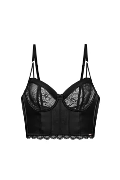 Dorina Bustier Hasina sin relleno negro Sale