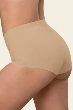 Leonisa Bóxer efecto invisible tiro alto beige Outlet