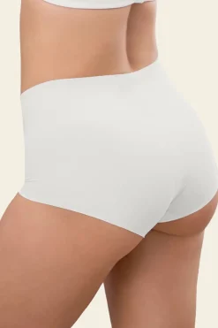 Leonisa Bóxer efecto invisible tiro alto blanco Discount