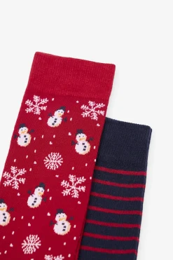 Cortefiel Caja 2 Calcetínes regalo Rojo Online