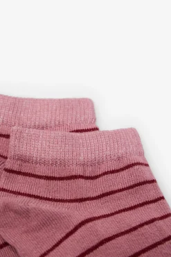 Cortefiel Calcetin corto milrayas Rosa Outlet