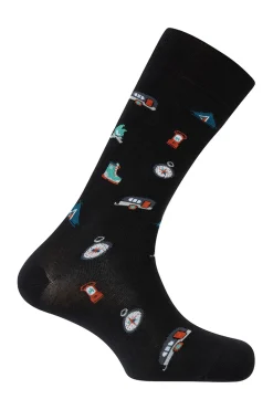 Punto Blanco Calcetines cortos algodón de Camping negro Best