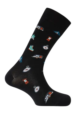 Punto Blanco Calcetines cortos algodón de Camping negro Best