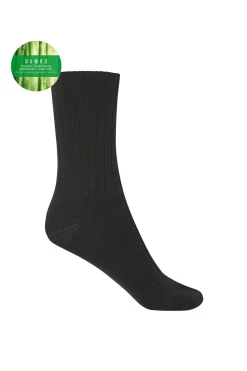 Punto Blanco Calcetines cortos canalé negro Clearance