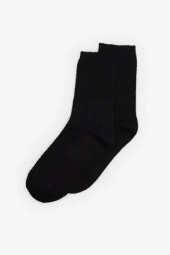 Cortefiel Calcetines largos estructura Negro