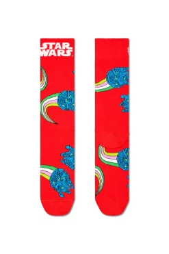 Happy Socks Calcetines Star Wars Halcón milenario rojo