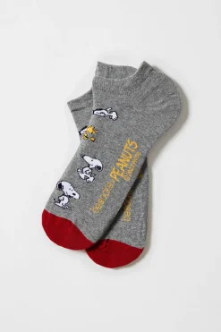 Besocks Calcetines tobilleros de algodón orgánico gris Outlet