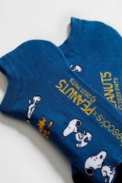 Besocks Calcetines tobilleros de algodón orgánico color azul