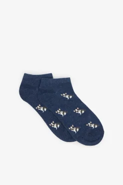 Cortefiel Calcetín corto buldog Azul oscuro Hot