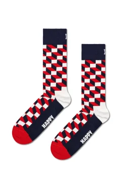 Happy Socks Calcetín efecto óptico rojo Sale