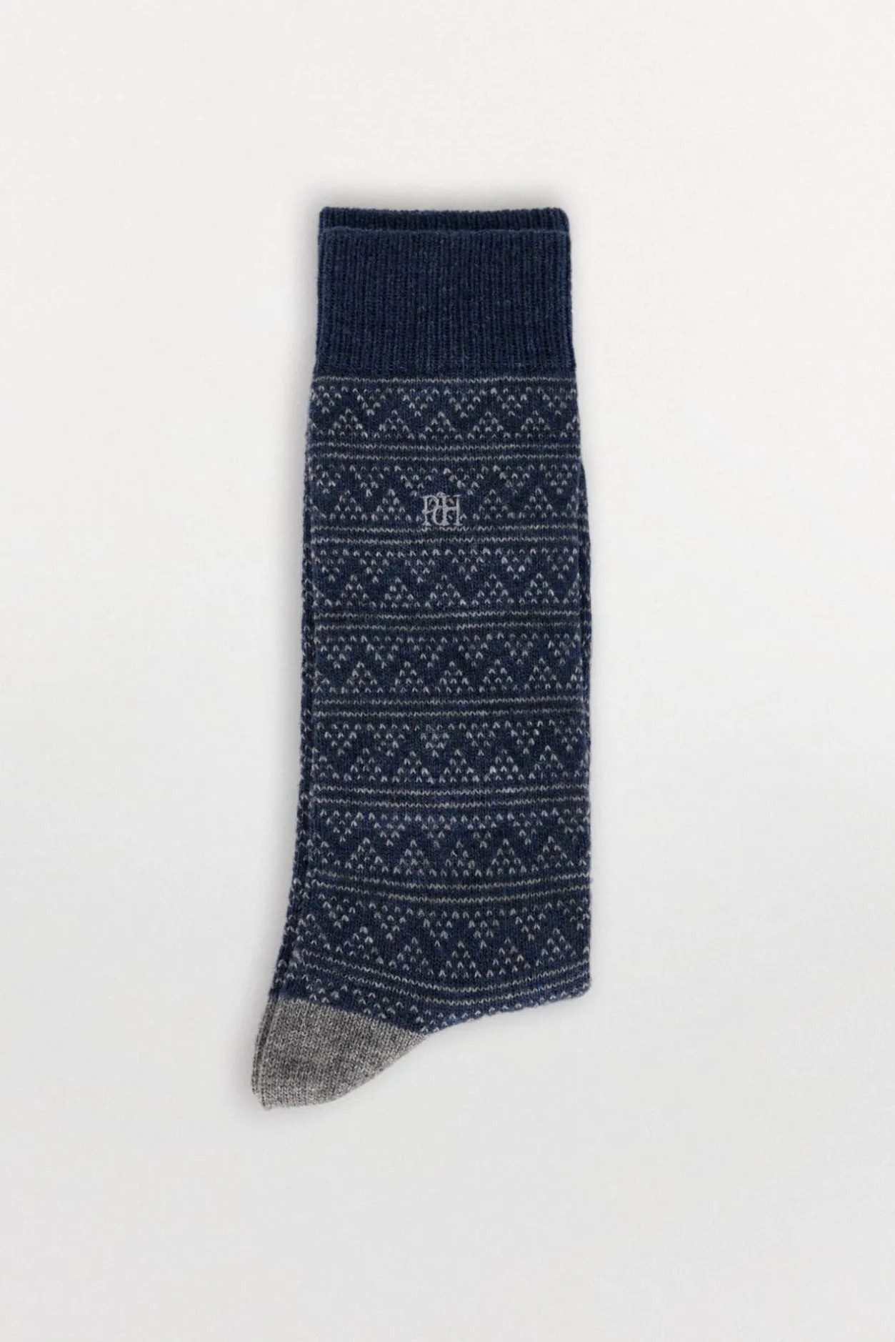 Pedro del Hierro Calcetín lana grecas Azul Discount