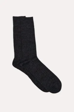 Cortefiel Calcetín lana liso Gris oscuro