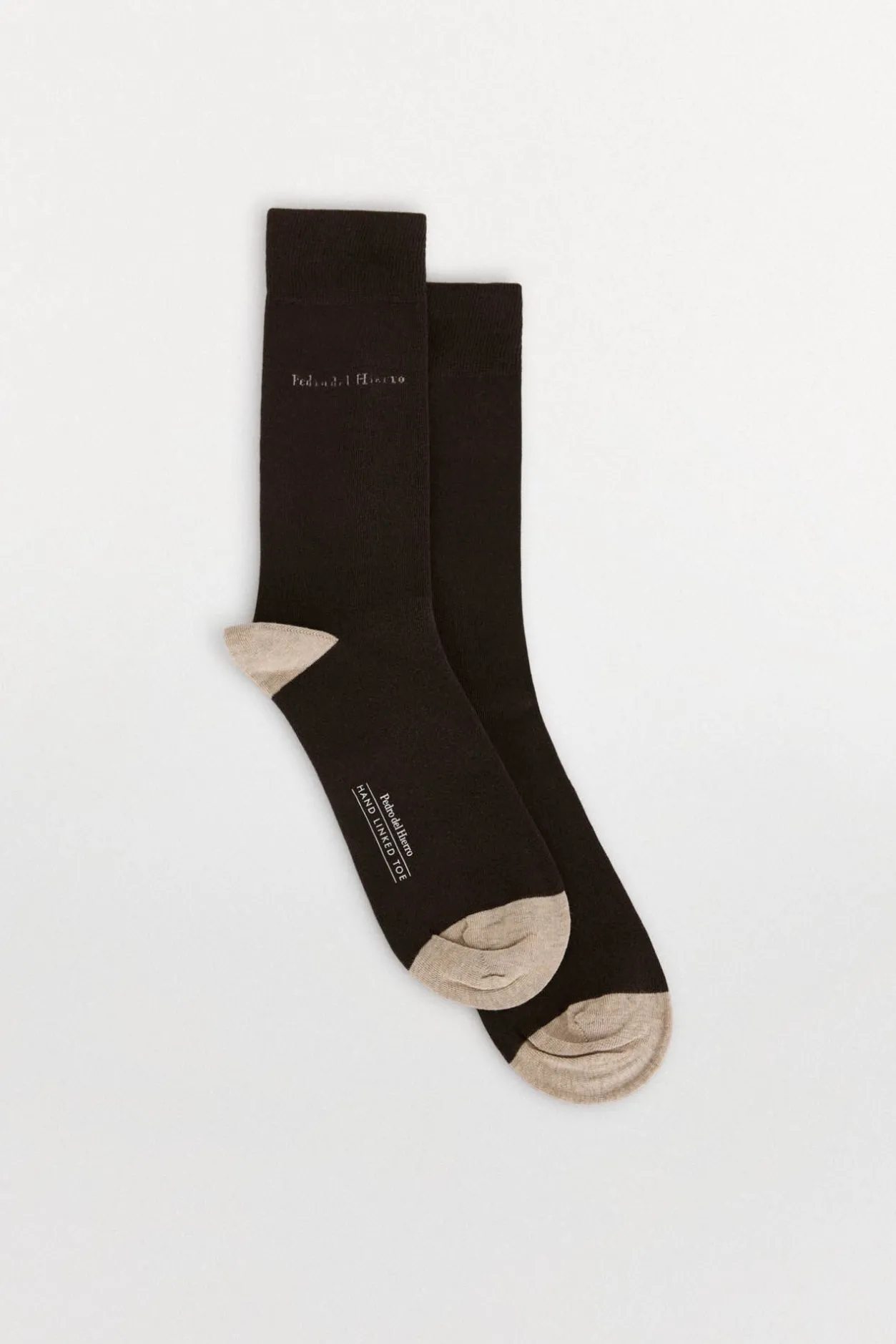 Pedro del Hierro Calcetín liso sport Marrón New