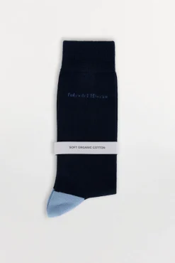 Pedro del Hierro Calcetín liso sport Azul New